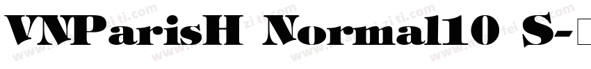 VNParisH Normal10 S字体转换